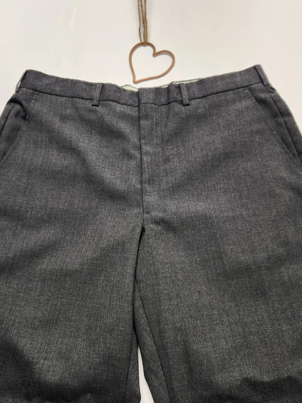 ⭐️Vintage Barrington Mens Grey Wool Blend Tailored Slacks 36x30 Suit Pants Work